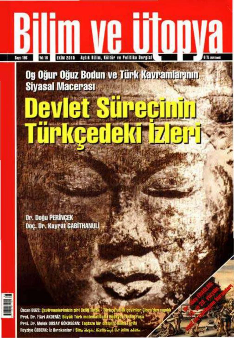 Bilim ve Ütopya Sayı 196 Ekim 2010 kapak görseli