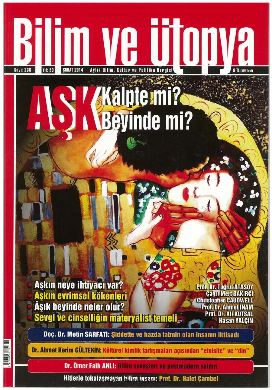 Bilim ve Ütopya Sayı 236 Şubat 2014 kapak görseli
