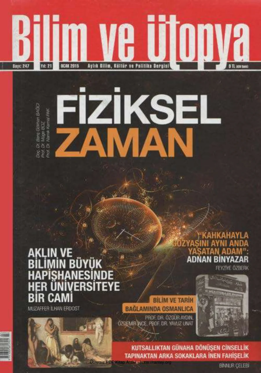 Bilim ve Ütopya Sayı 247 Ocak 2015 kapak görseli