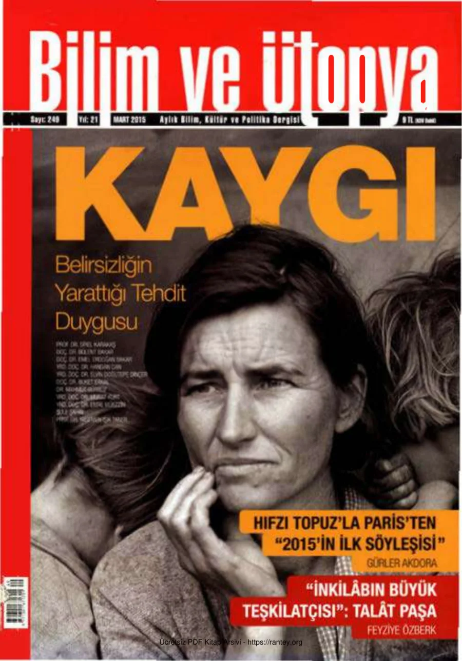 Bilim ve Ütopya Sayı 249 Mart 2015 kapak görseli