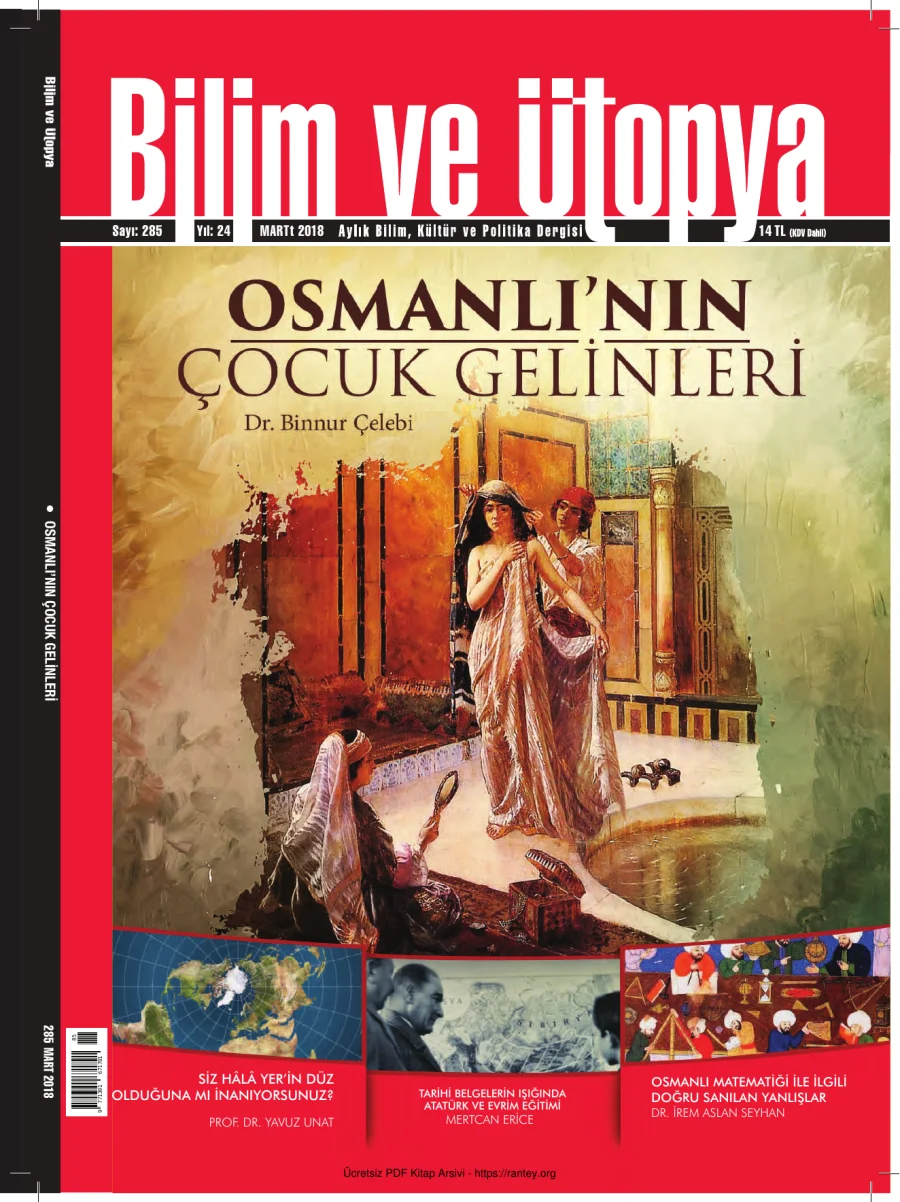 Bilim ve Ütopya Sayı 285 Mart 2018 kapak görseli
