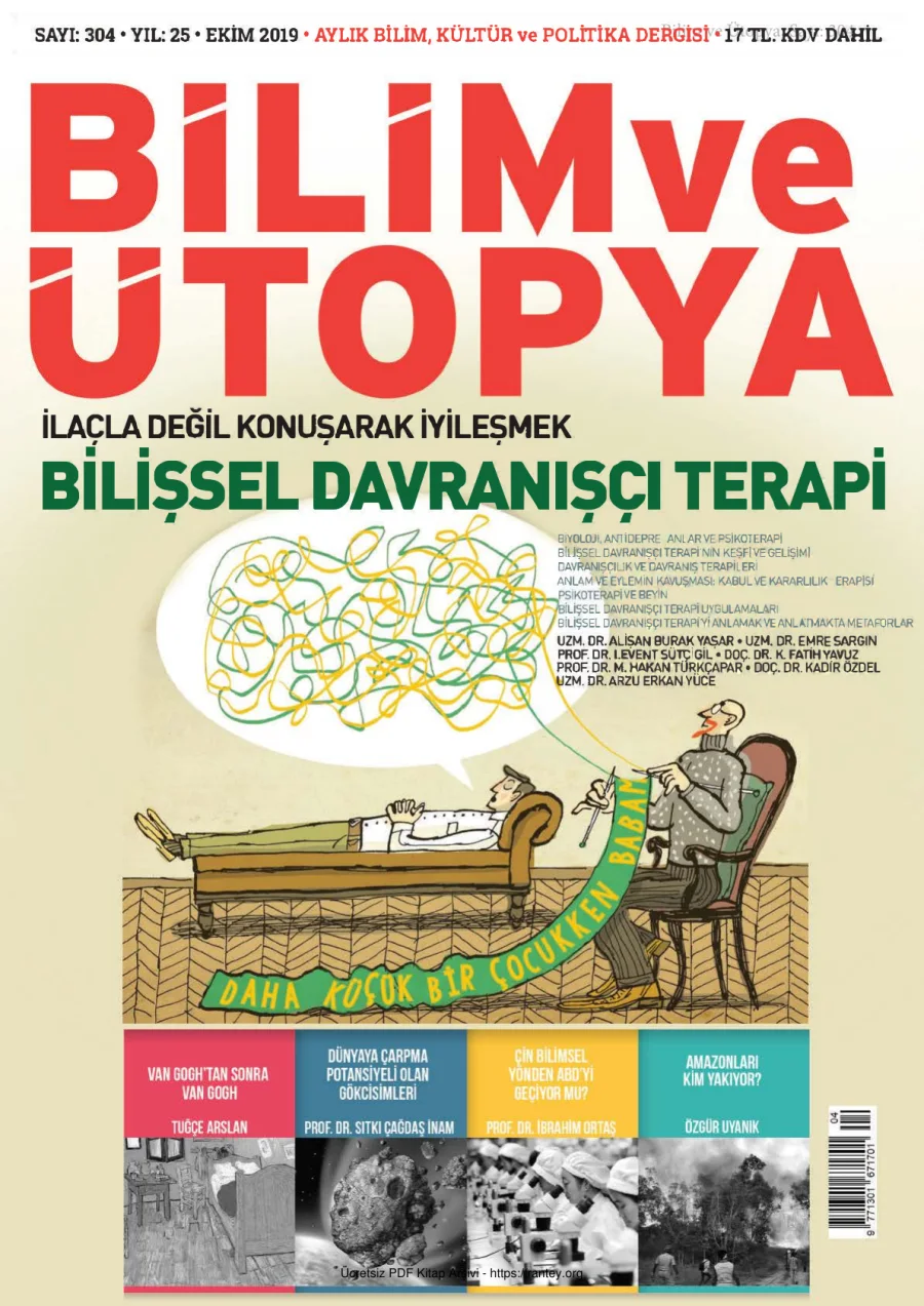 Bilim ve Ütopya Sayı 304 Ekim 2019 kapak görseli