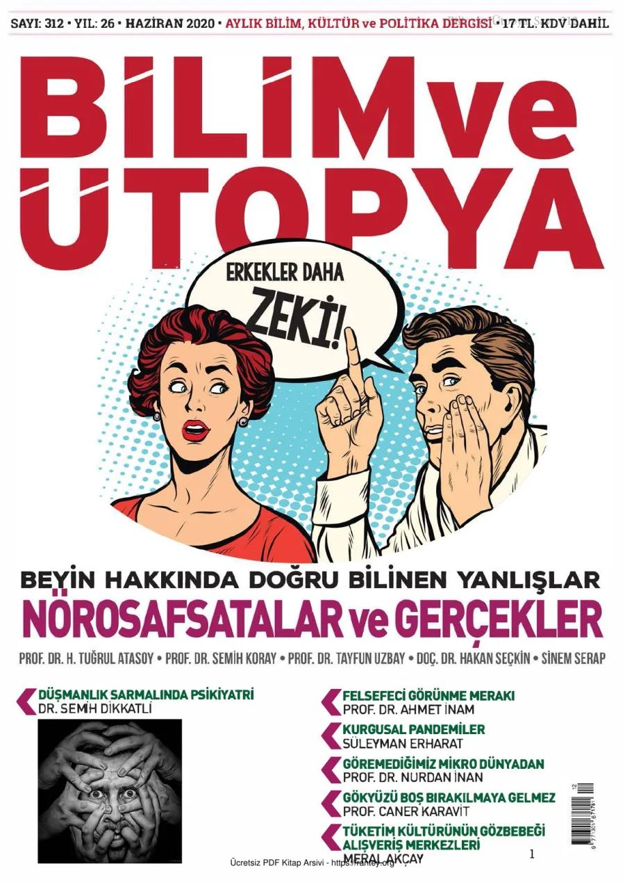 Bilim ve Ütopya Sayı 312 Haziran 2020 kapak görseli