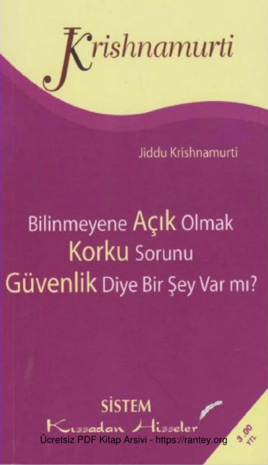Bilinmeyene Açık Olmak Korku Sorunu Sistem Yayınları kapak görseli