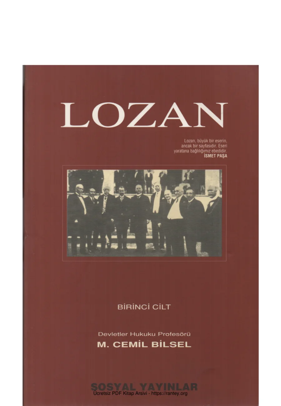 Bilsen Lozan Cilt 01 kapak görseli