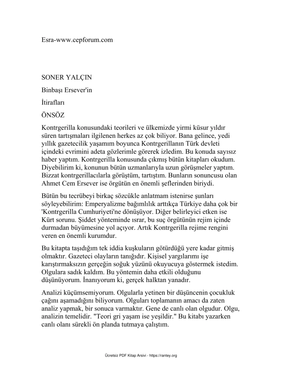 Binbaşı Ersever in İtirafları kapak görseli
