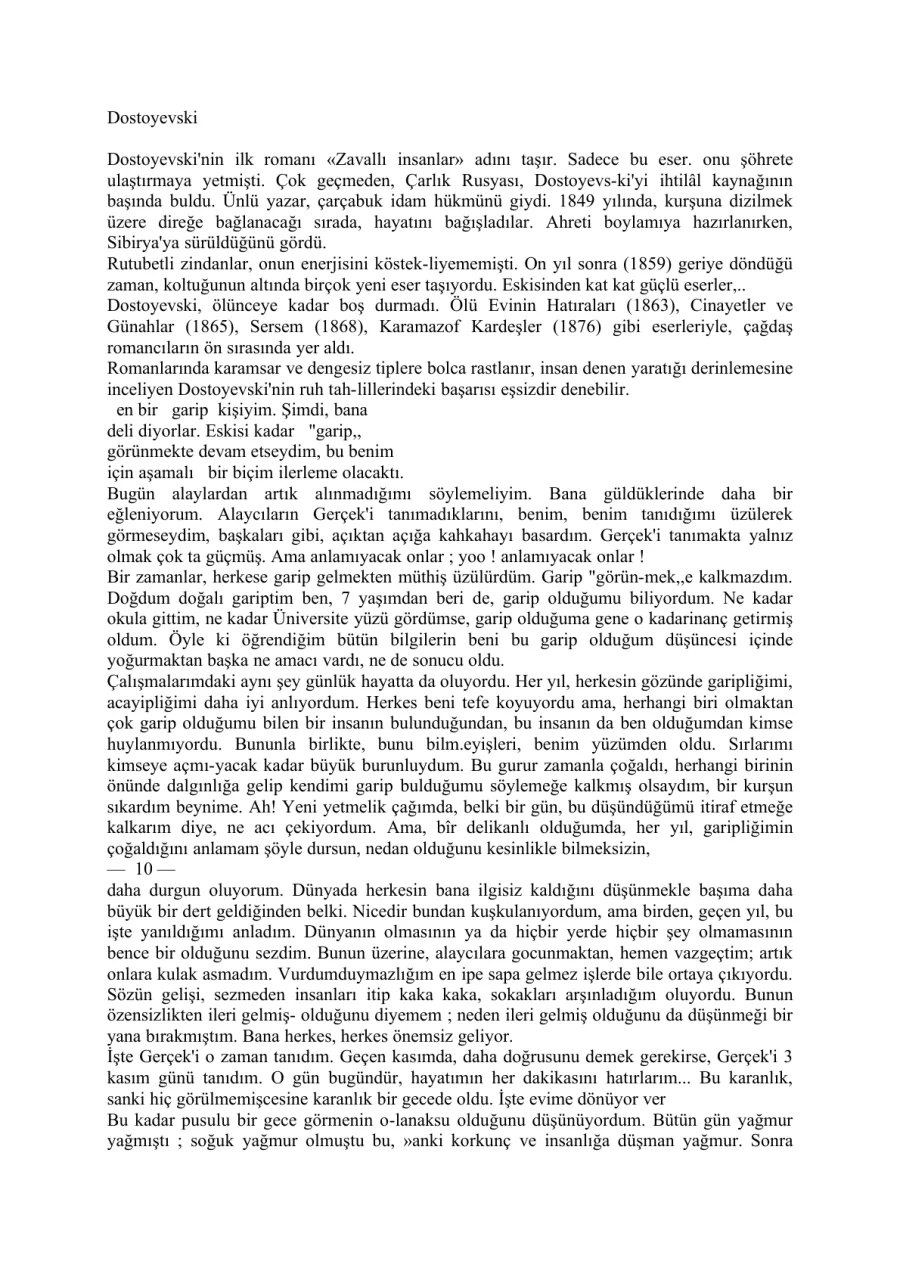 Bir Garip Kişinin Düşü PDF kapak görseli