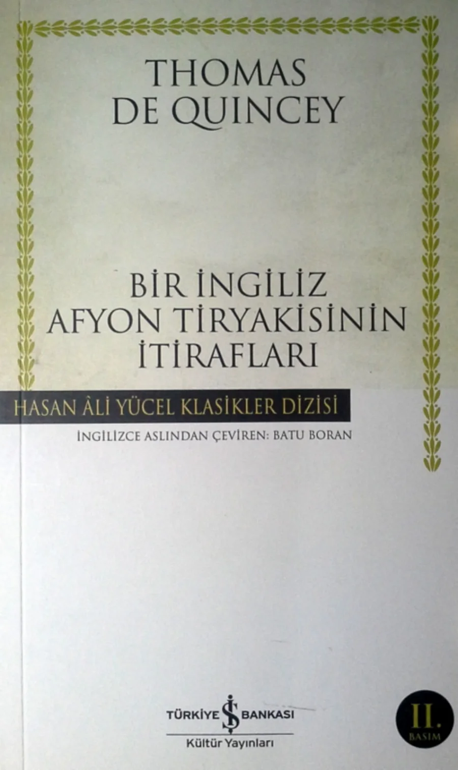 Bir İngiliz Afyon Tiryakisinin İtirafları kapak görseli