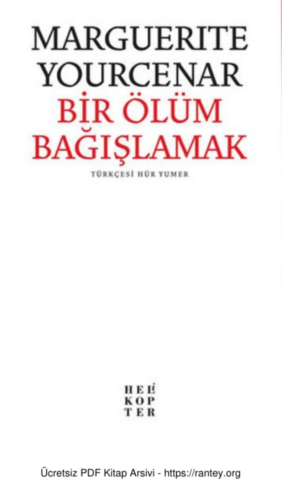 Bir Ölüm Bağışlamak kapak görseli