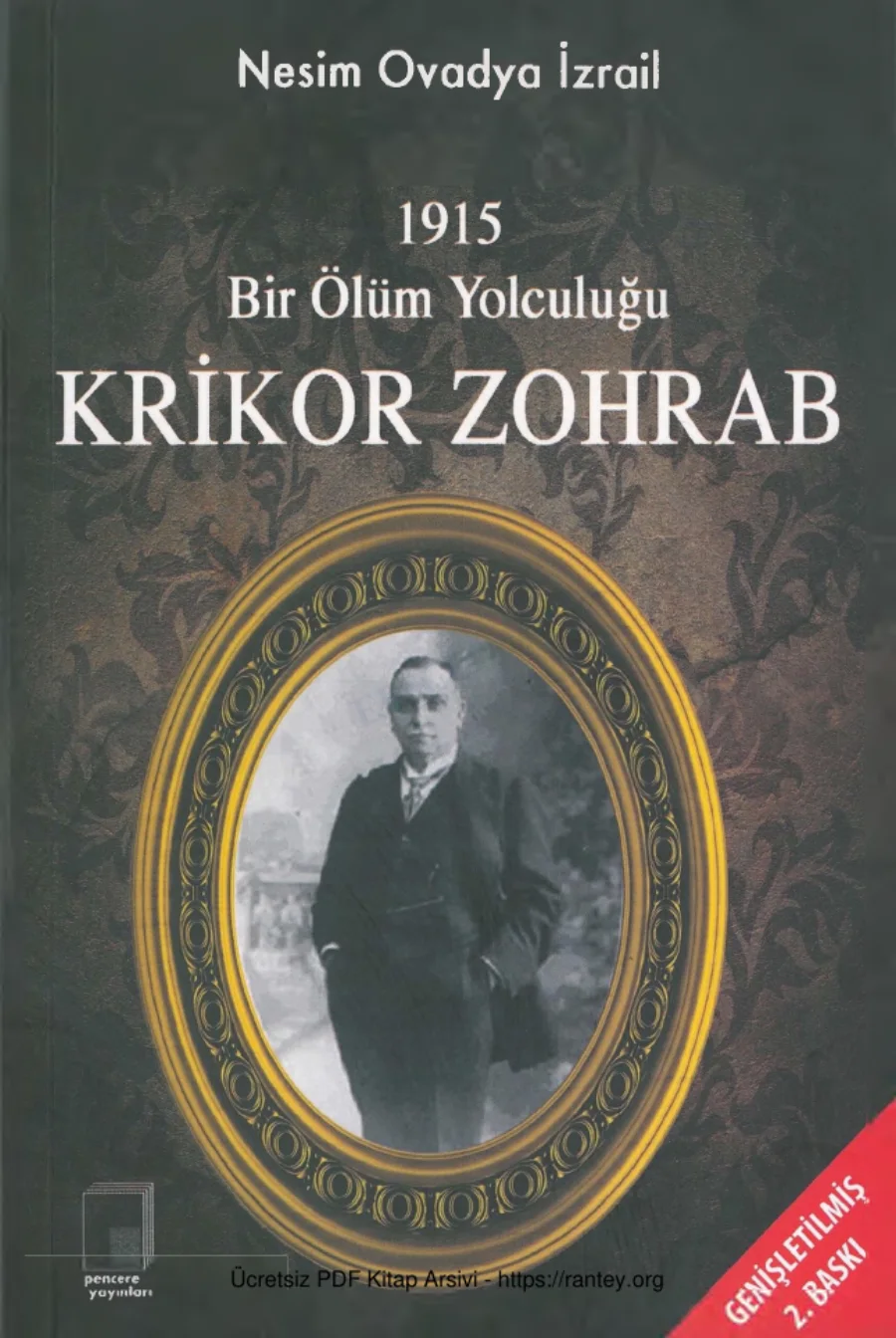 Bir Ölüm Yolculuğu Krikor Zohrab kapak görseli