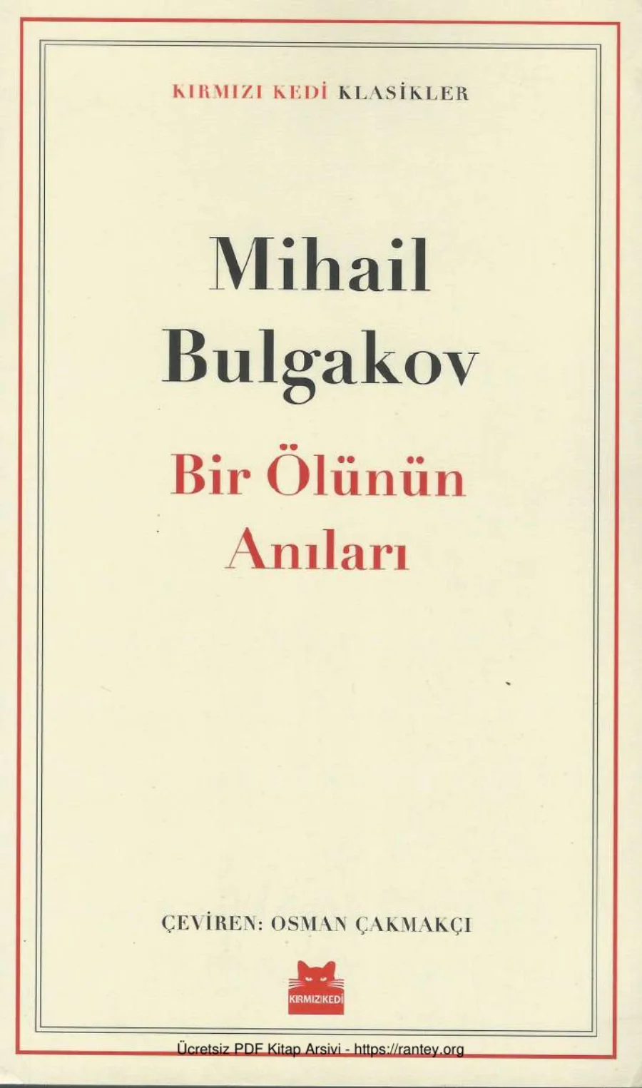 Bir Ölünün Anıları kapak görseli