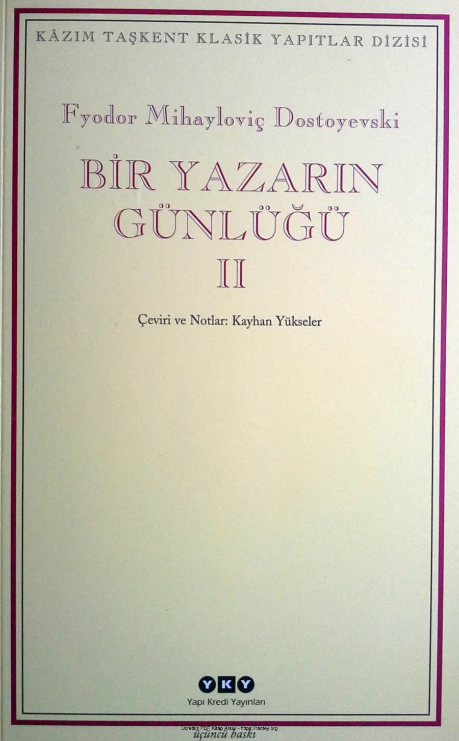 Bir Yazarın Günlüğü 2 kapak görseli