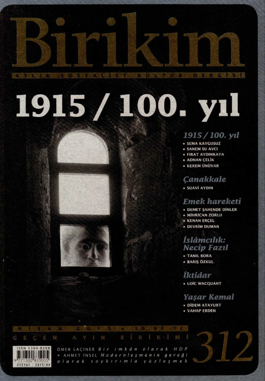 Birikim Sayı Nisan 2015 kapak görseli