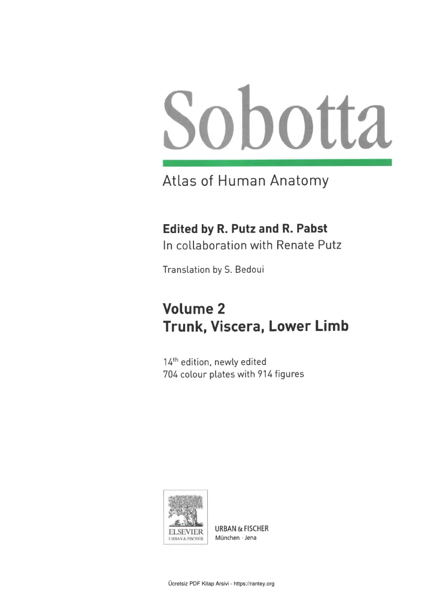 Biyoloji Hakkında Her Şey: Anatomi - Sobotta Atlas of Human Anatomy kapak görseli