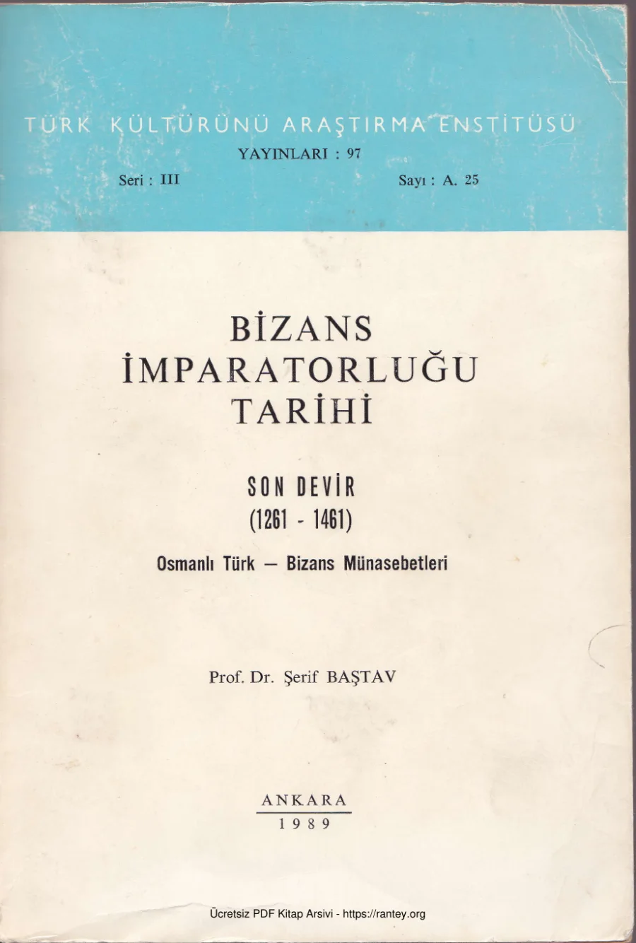 Bizans İmparatorluğu Tarihi kapak görseli