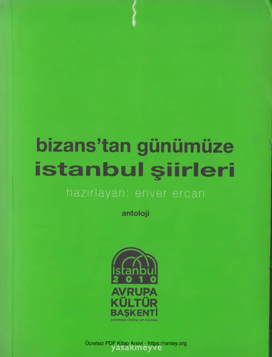 Bizanstan Günümüze Istanbul Şiirleri Yasak Meyve Yayınları kapak görseli