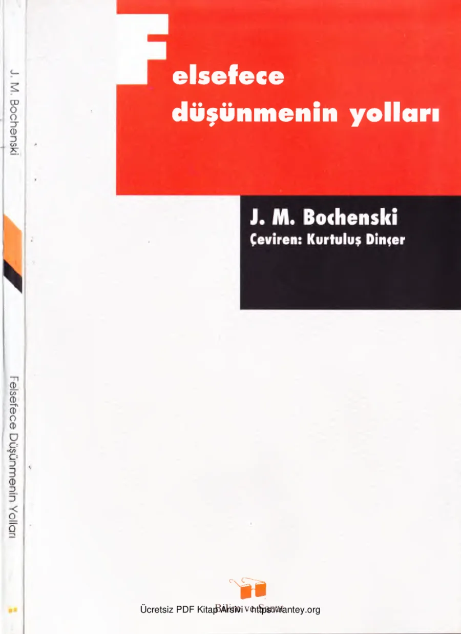 Bochenski Felsefece Düşünmenin Yolları kapak görseli