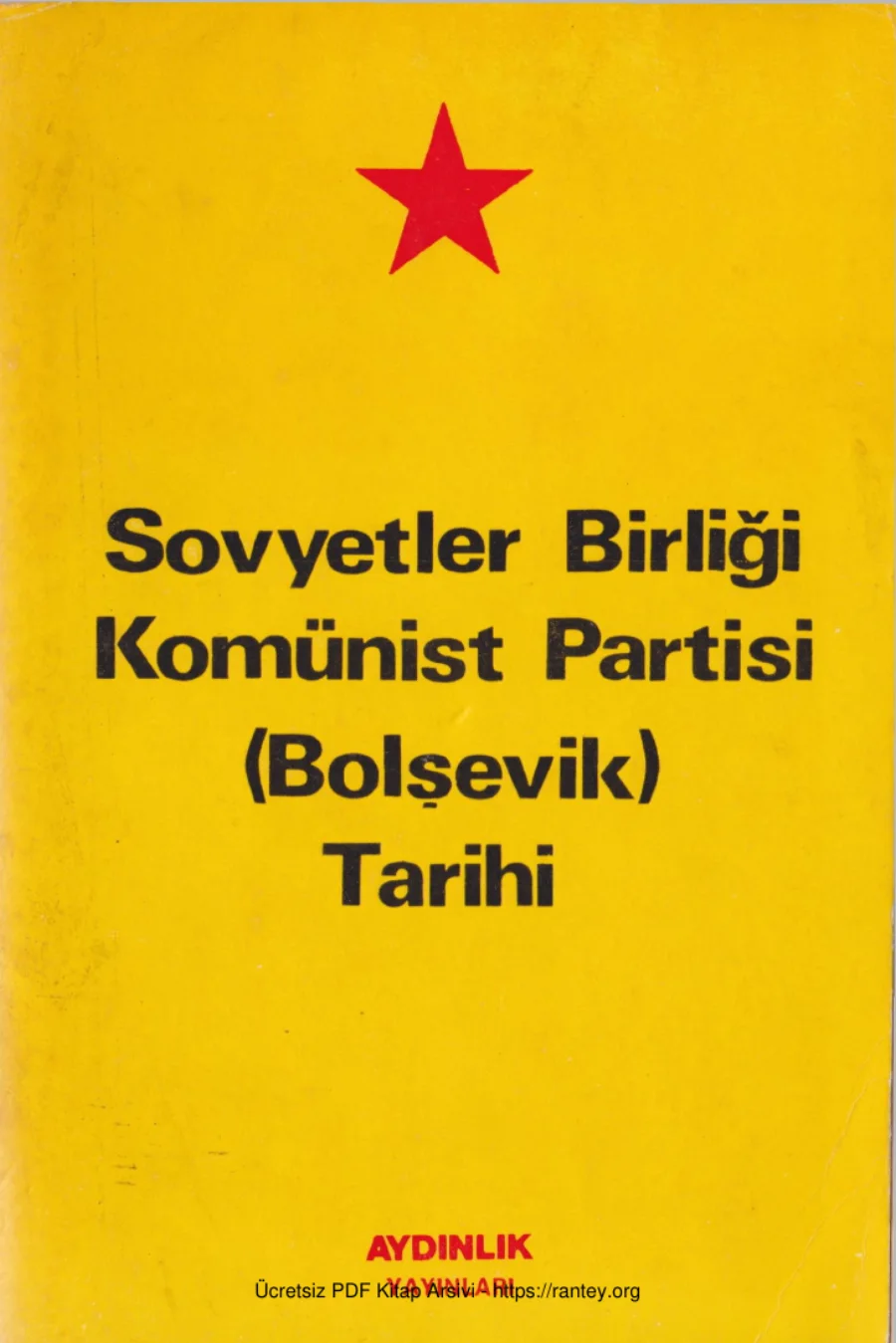 Bolşevik Tarihi kapak görseli