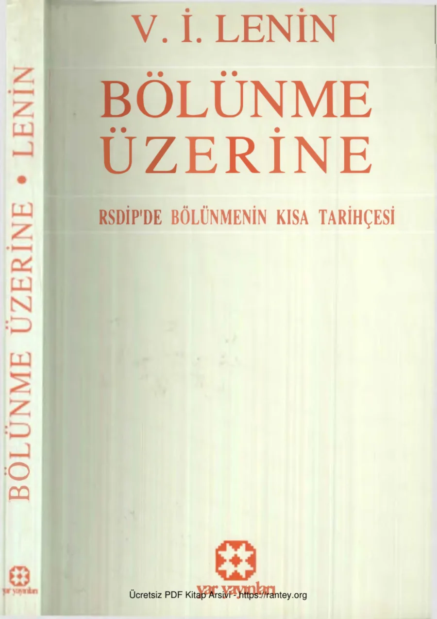 Bölünme Üzerine kapak görseli