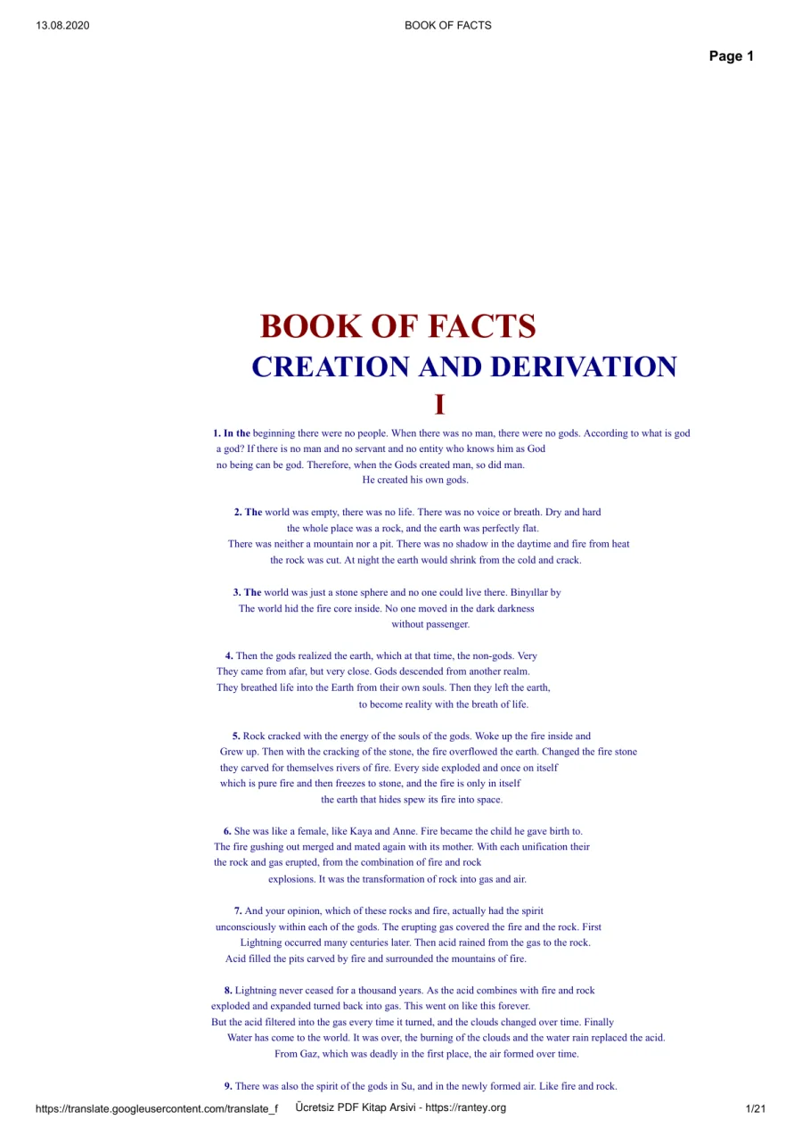 BOOK OF FACTS kapak görseli