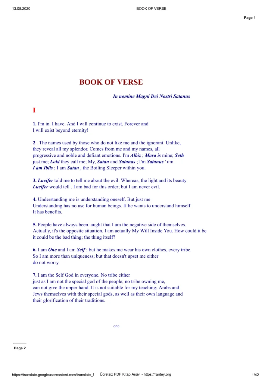 BOOK OF VERSE kapak görseli
