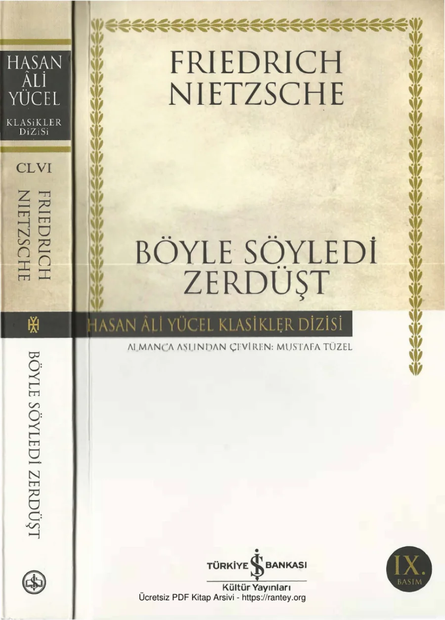 Böyle Söyledi Zerdüşt kapak görseli