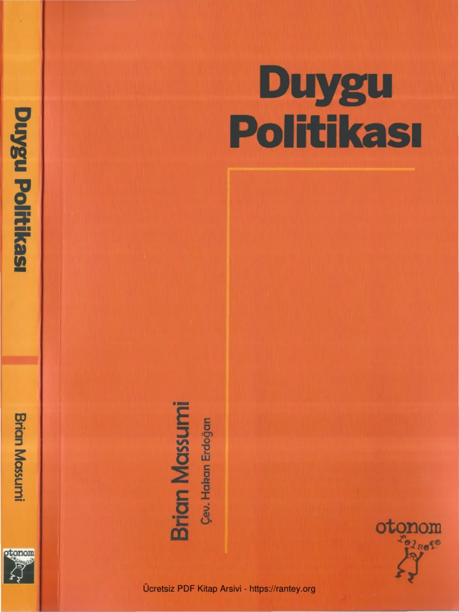 Brian Massumi Duygu Politikası kapak görseli