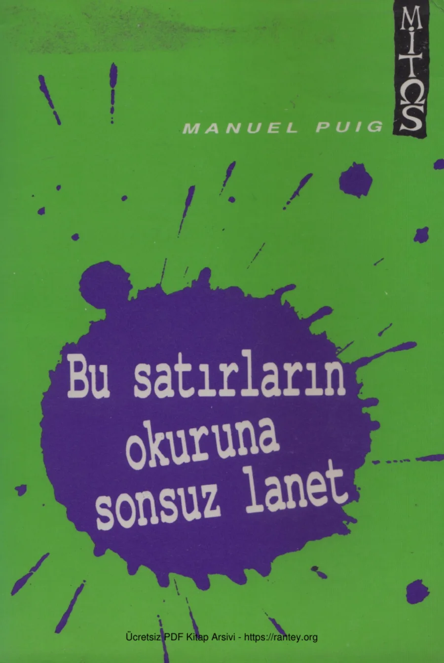 Bu Satırların Okuruna Sonsuz Lanet Mitos Yayınları kapak görseli