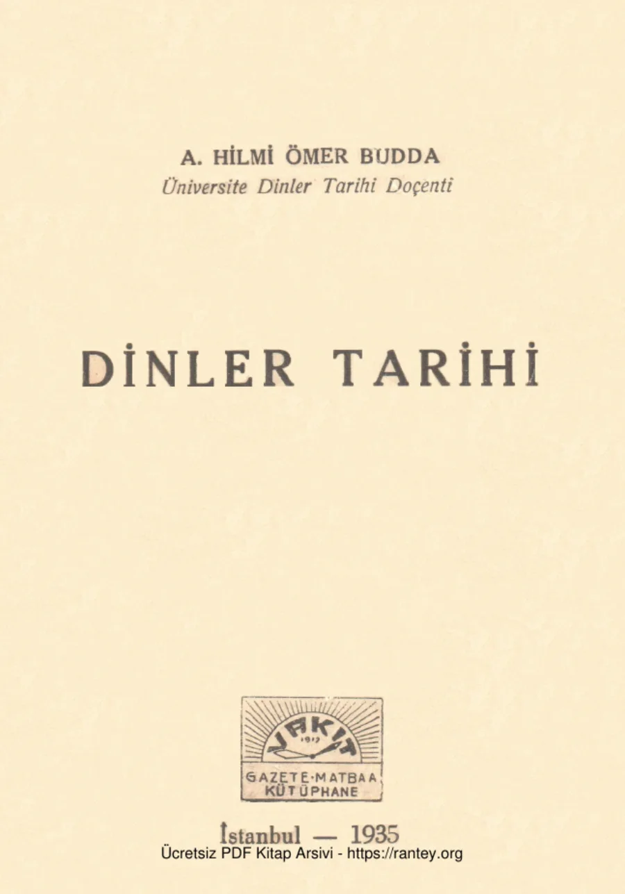 Budda Dinler Tarihi 1935 kapak görseli