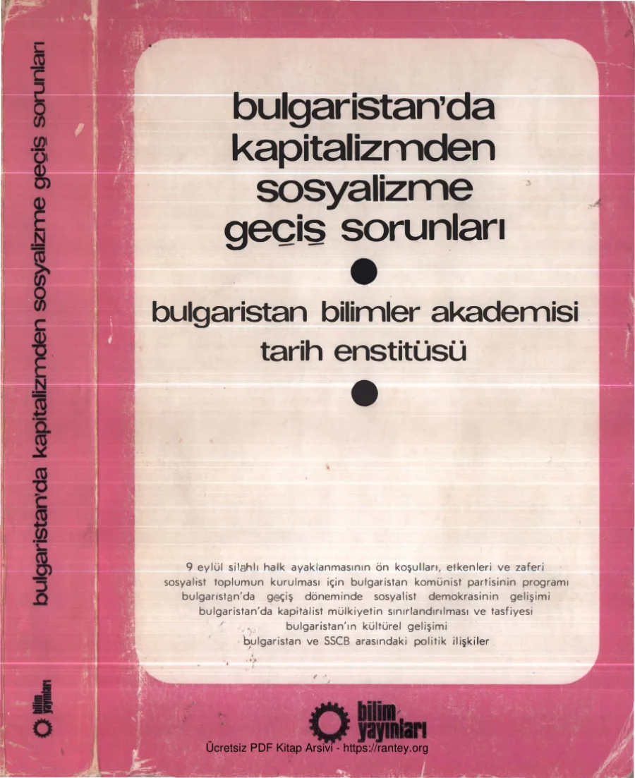 Bulgaristanda Kapitalizmden Sosyalizme Geçiş Sorunları kapak görseli