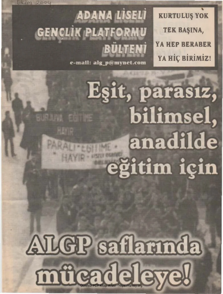 Bülten Ekim 2004 kapak görseli