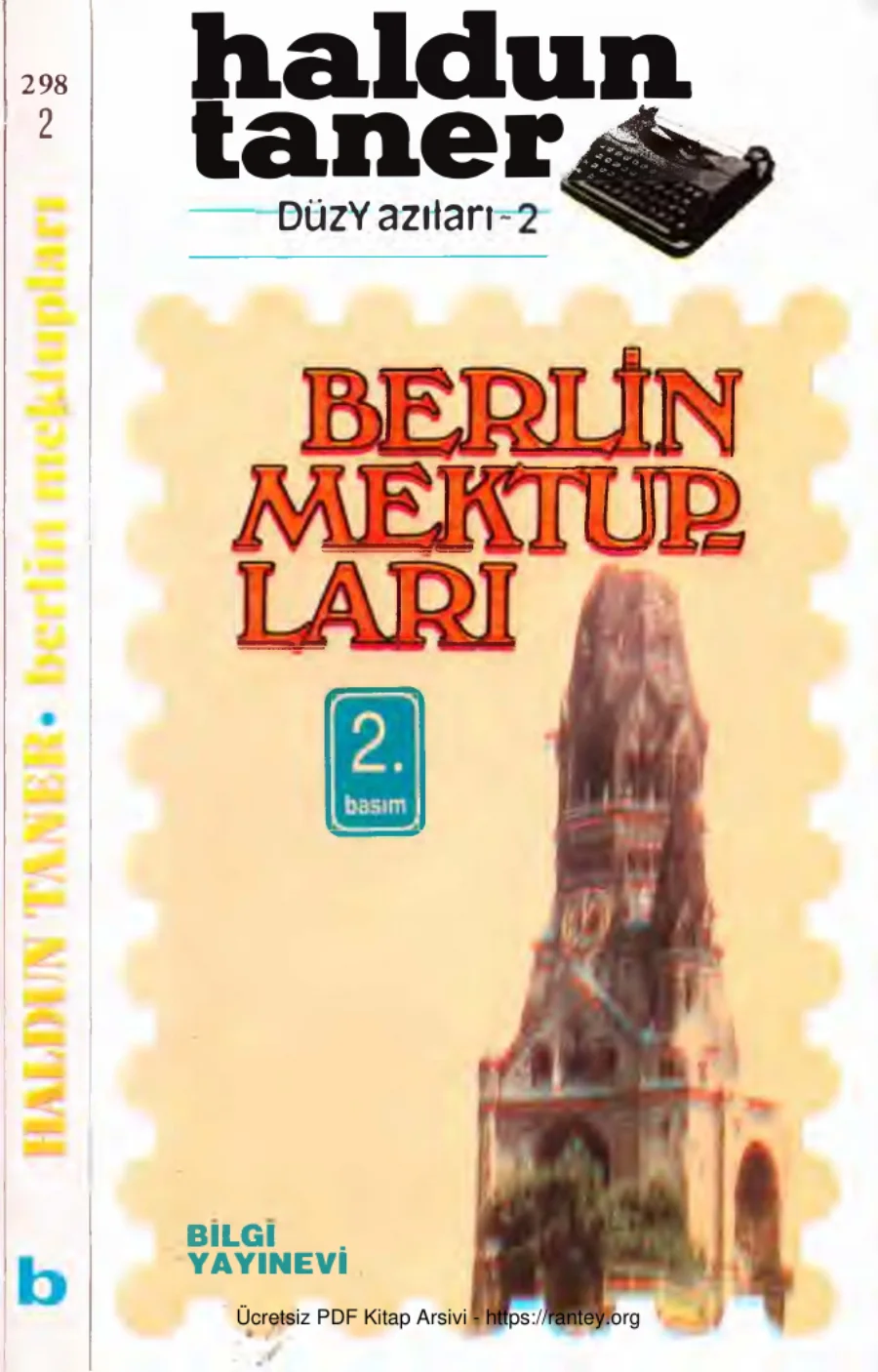 Bütün Düz Yazıları 2 Berlin Mektupları kapak görseli