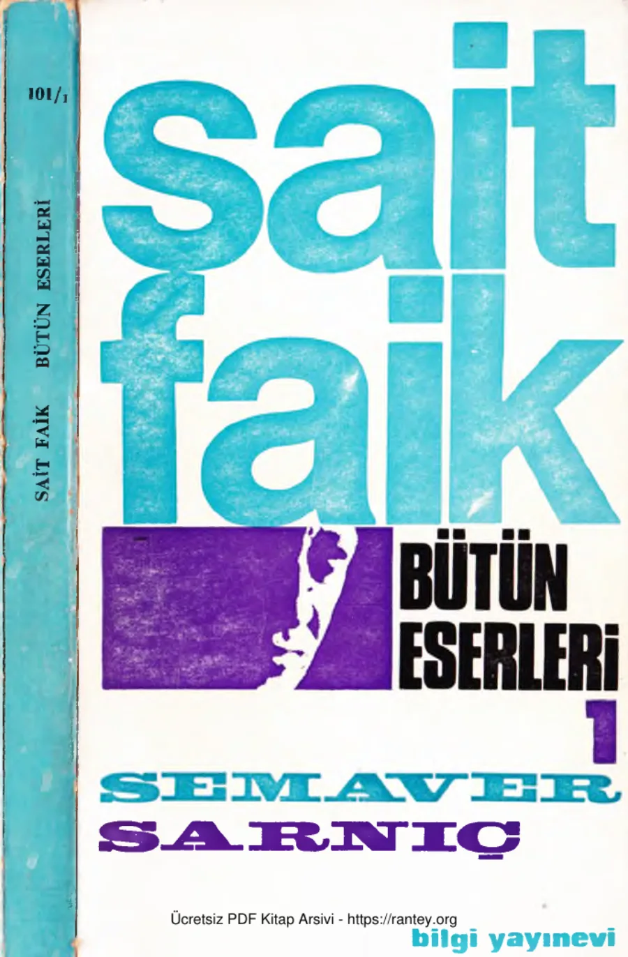 Bütün Eserleri Cilt I Semaver Sarnıç kapak görseli