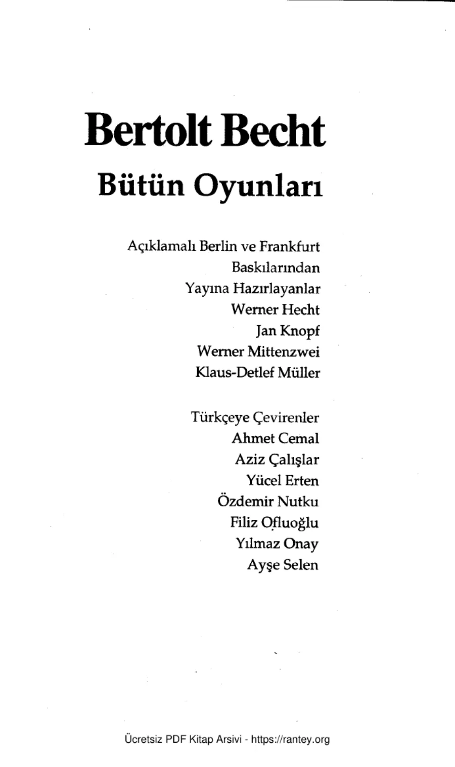 Bütün Oyunları Cilt 11 kapak görseli
