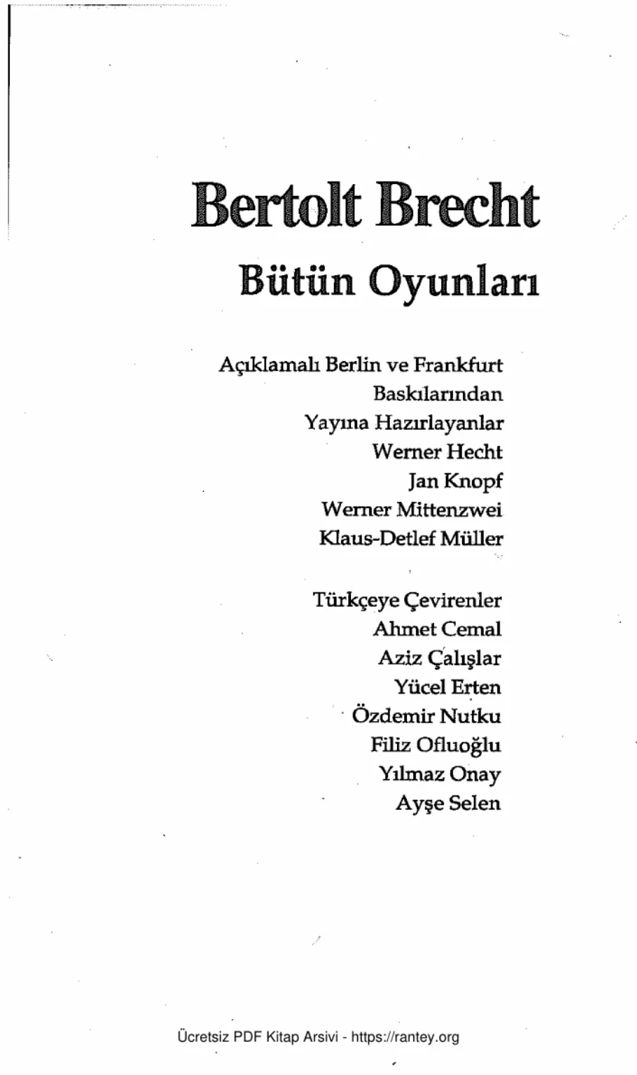 Bütün Oyunları Cilt 4 kapak görseli