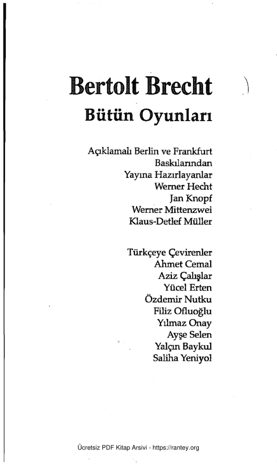 Bütün Oyunları Cilt 5 kapak görseli