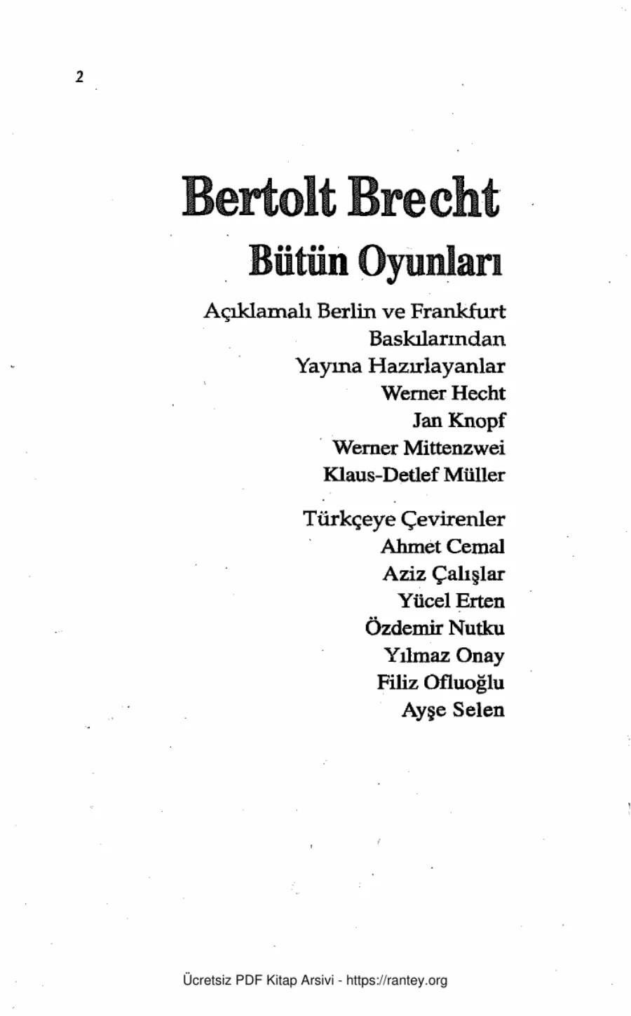 Bütün Oyunları Cilt 7 kapak görseli