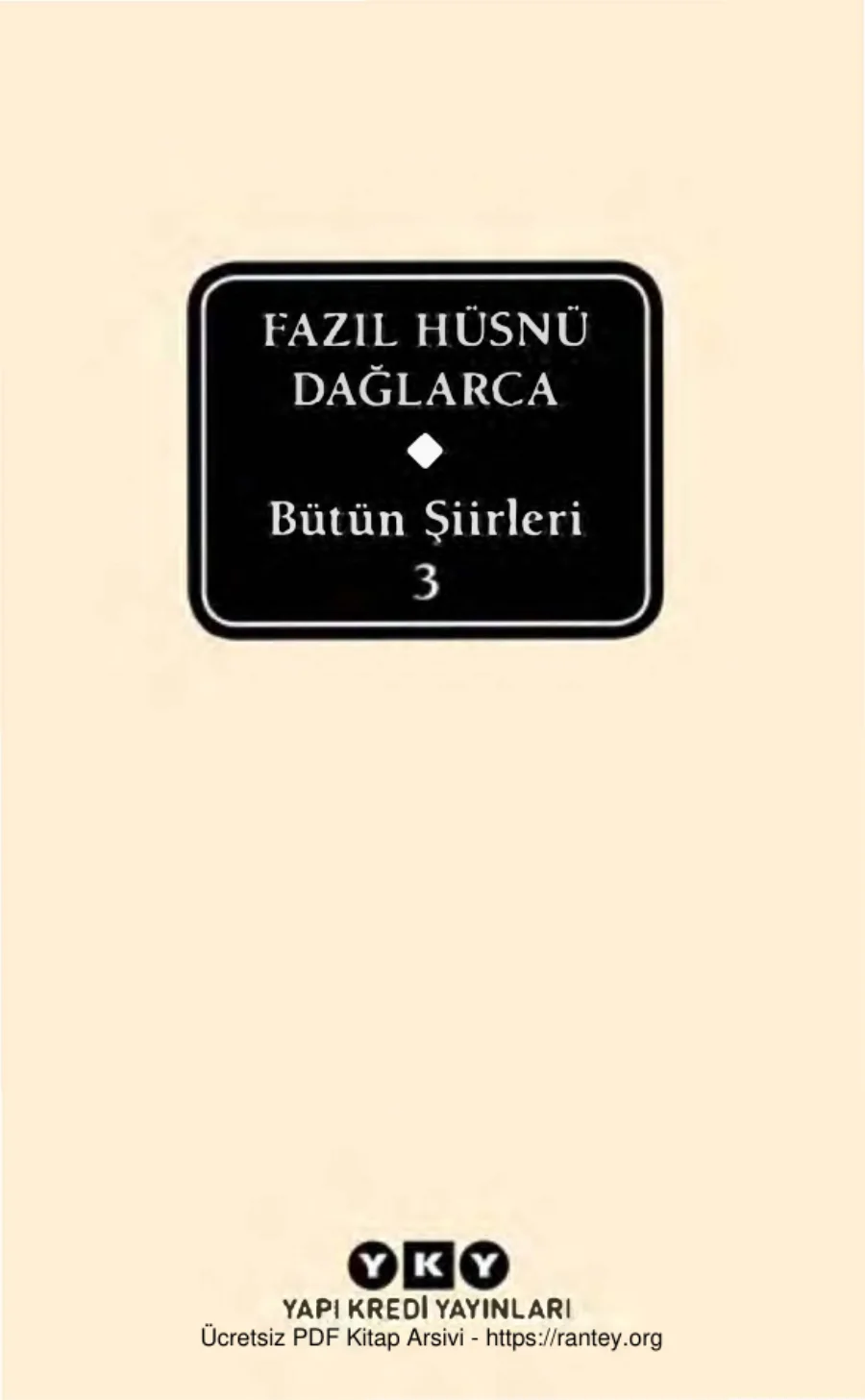 Bütün Şiirleri III kapak görseli