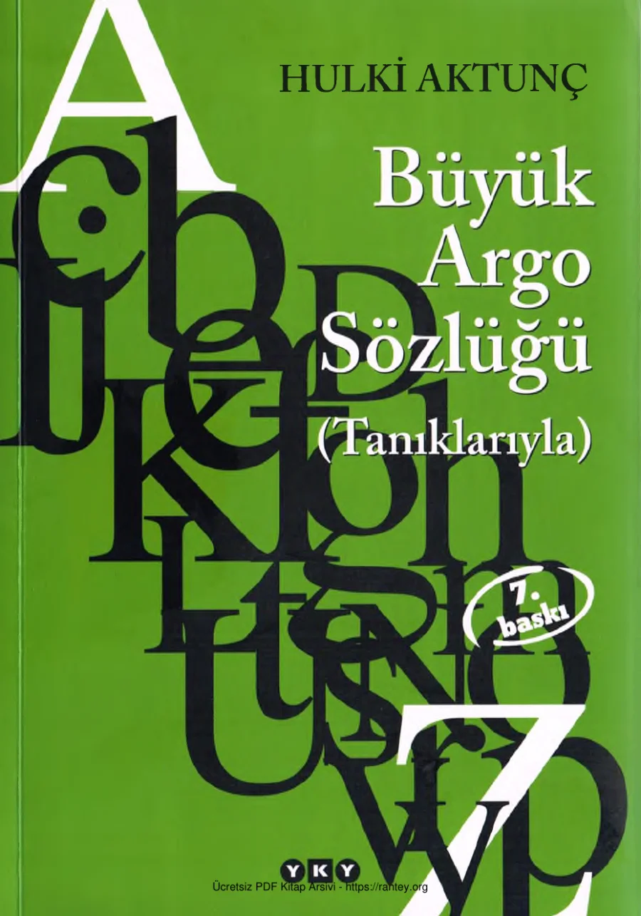 Büyük Argo Sözlüğü 1 kapak görseli