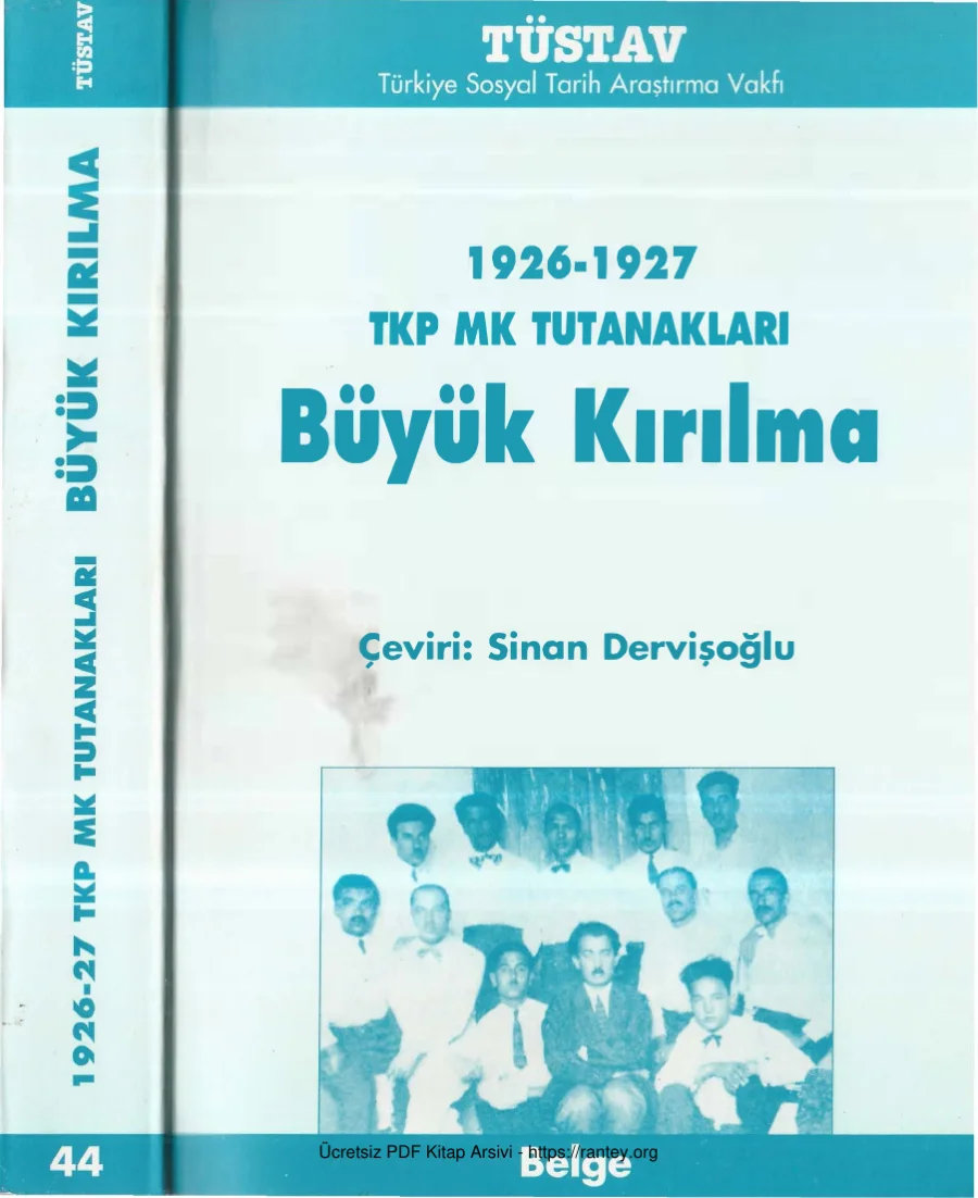 Büyük Kırılma 1926 1927 TKP MK Tutanakları kapak görseli