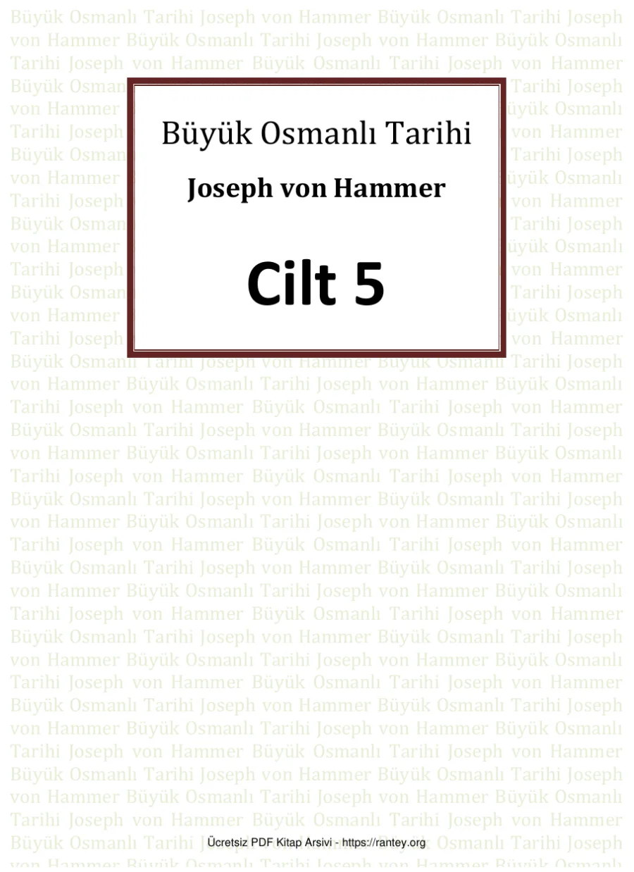 Büyük Osmanlı Tarihi Cilt 05 kapak görseli