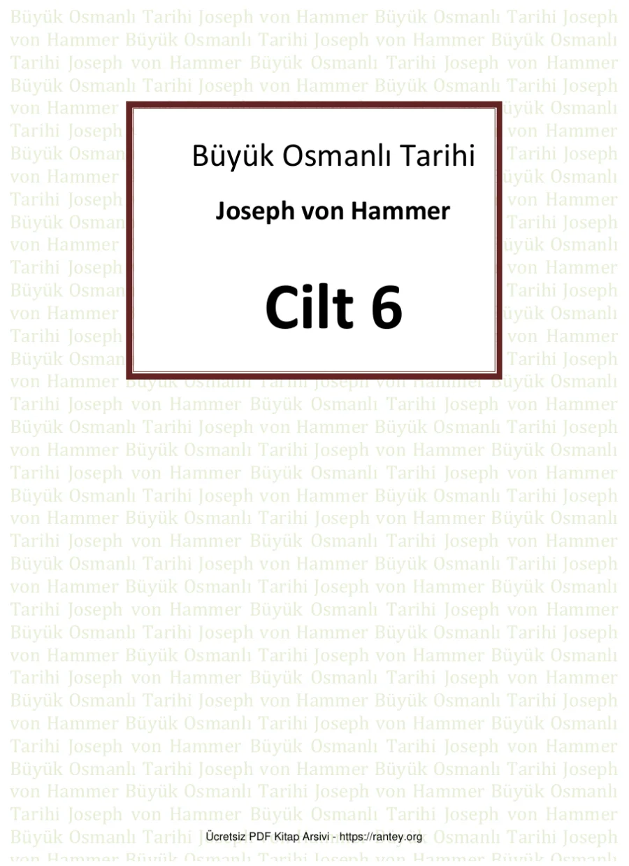 Büyük Osmanlı Tarihi Cilt 06 kapak görseli
