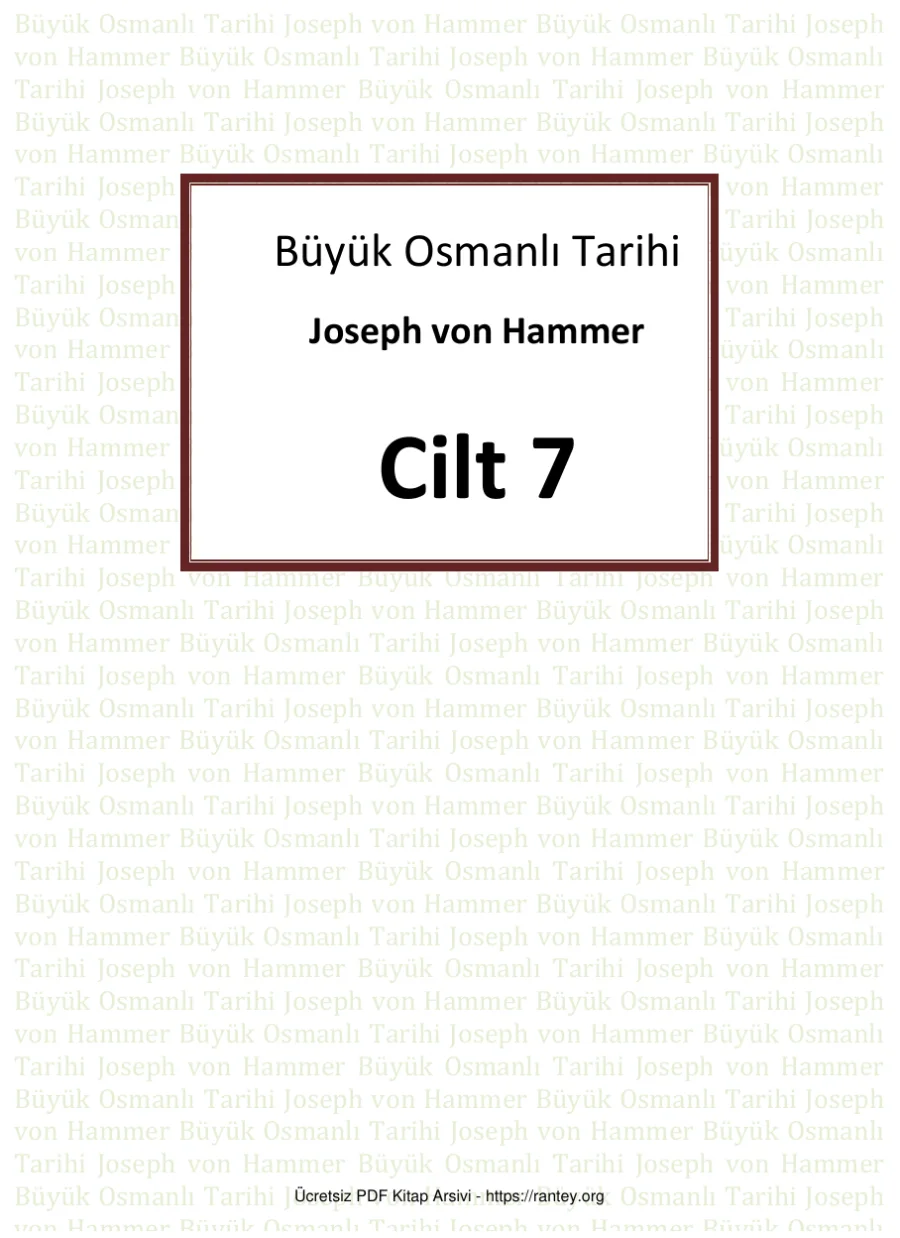 Büyük Osmanlı Tarihi Cilt 07 kapak görseli