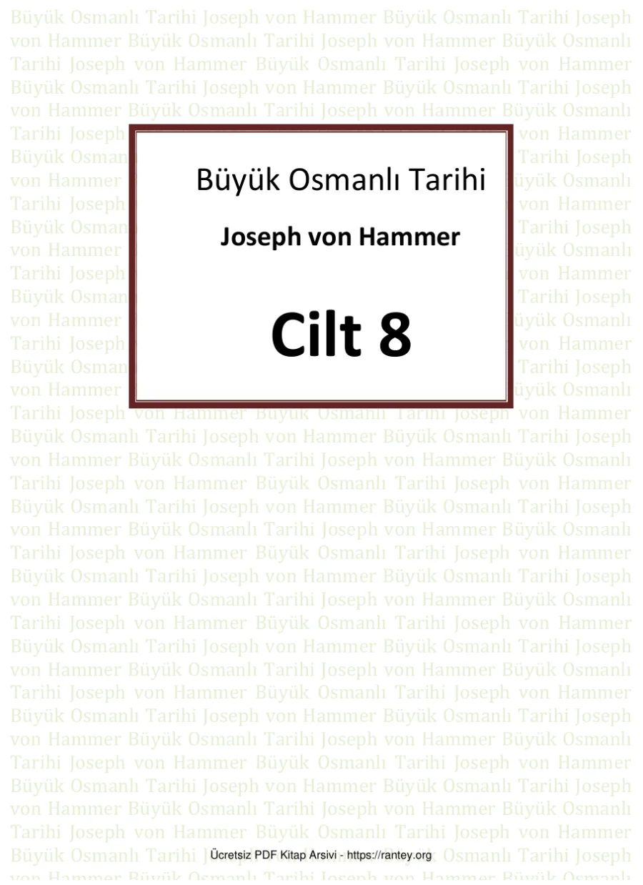 Büyük Osmanlı Tarihi Cilt 08 kapak görseli