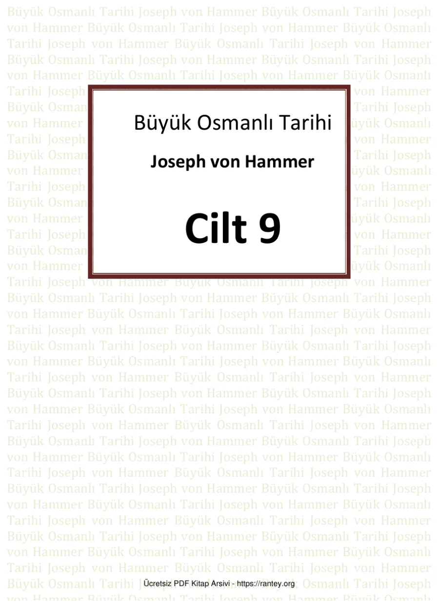 Büyük Osmanlı Tarihi Cilt 09 kapak görseli