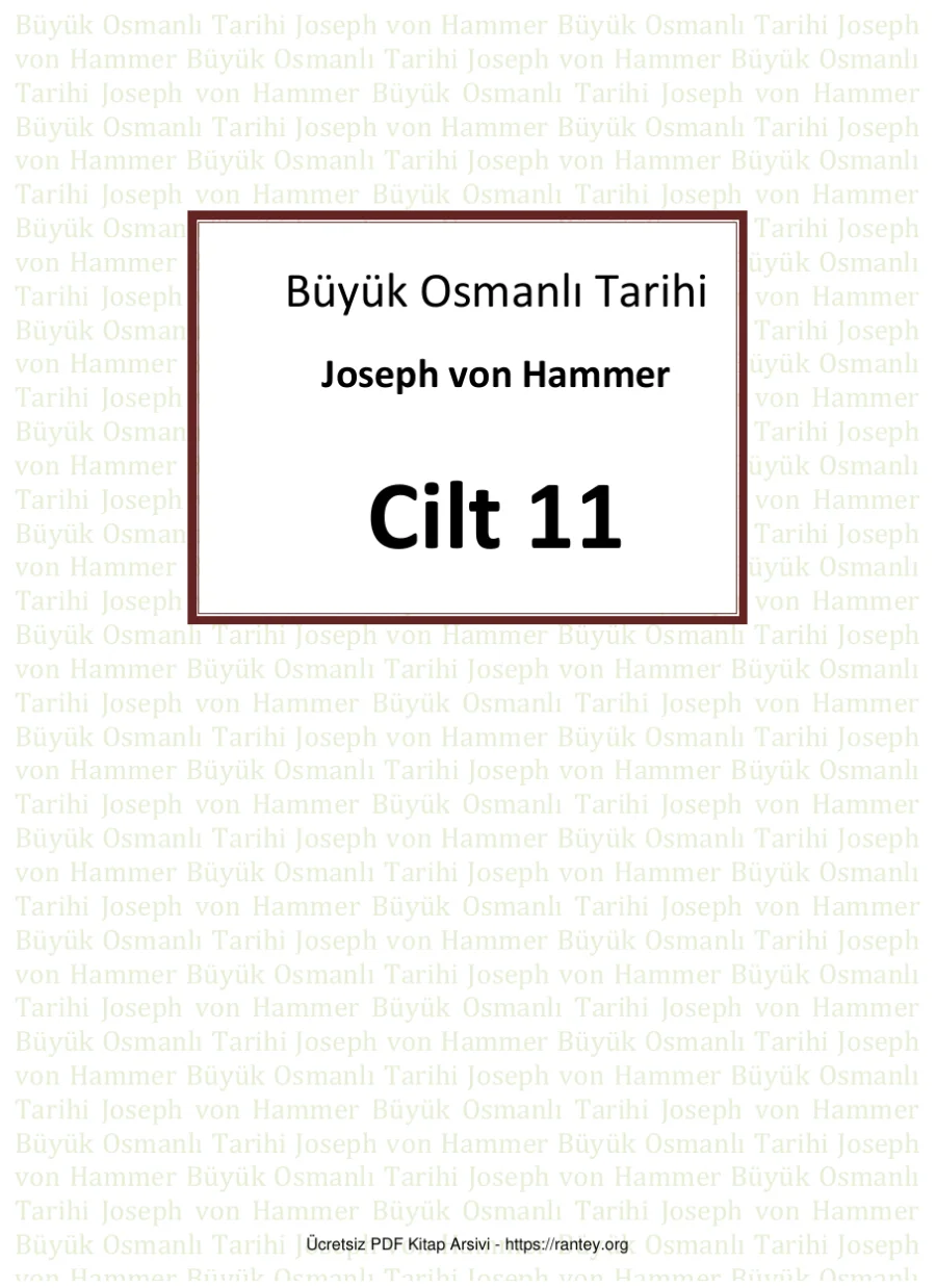 Büyük Osmanlı Tarihi Cilt 11 kapak görseli