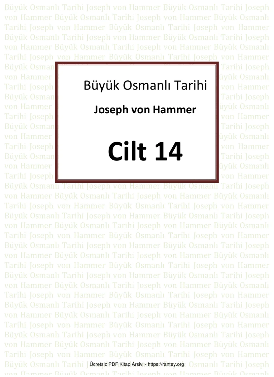 Büyük Osmanlı Tarihi Cilt 14 kapak görseli