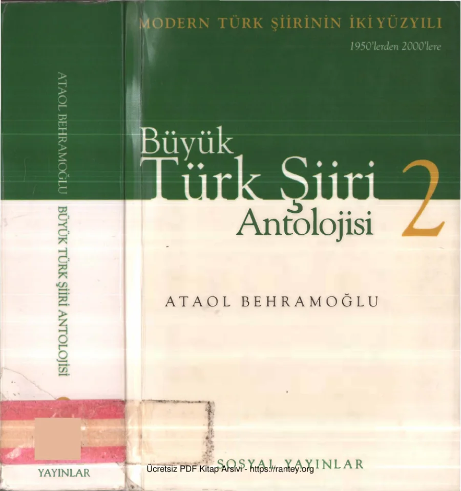 Büyük Türk Şiiri Antolojisi Cilt 2 kitap kapağı