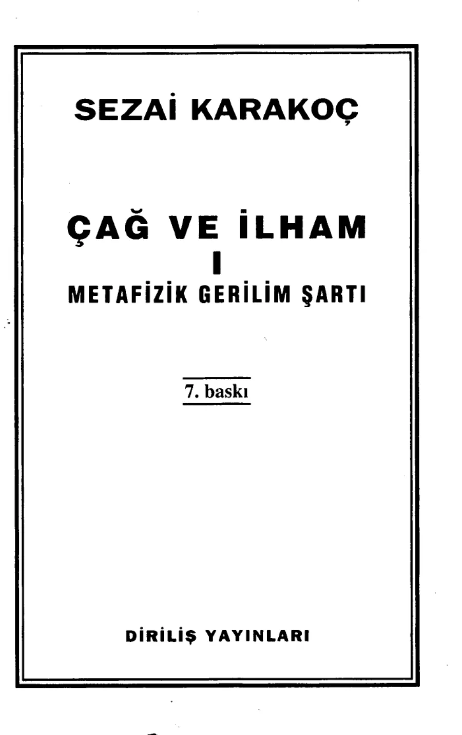 Çağ ve İlham I kapak görseli