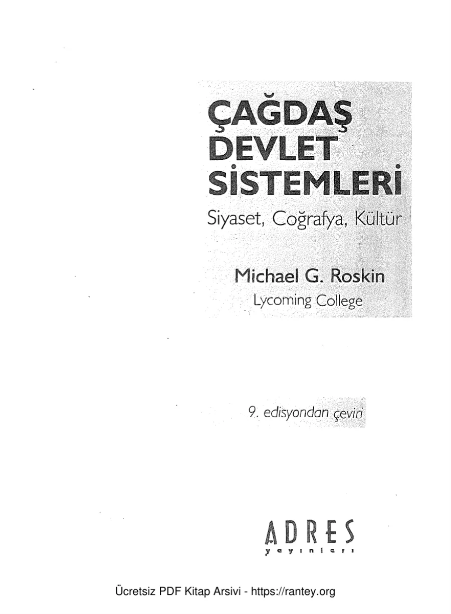 Çağdaş Devlet Sistemleri kapak görseli